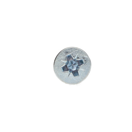 Parafuso de madeira aglomerado cabeça fresada Pozi PZ6 4X70 Aço zinco branco