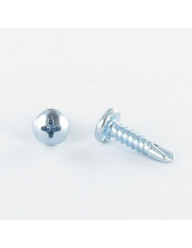 Autoperfurante cabeça cilíndrica panela phillips 3,5 x 32 rede de chapa Aço zinco branco