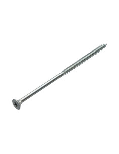 Parafuso de madeira aglomerado cabeça fresada TORX T30 6X130 roscado sobre 70 Aço zinco branco