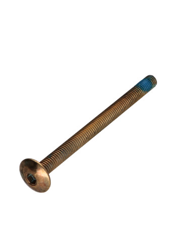 PARAFUSO cabeça de cogumelo M6X80 chave de 4 Aço latonado Freio roscado