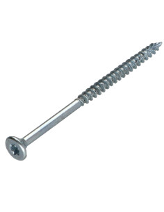 Parafusos de madeira e aglomerado TEKOR cabeça fresada dentado 5X60 roscado sobre 36 TORX T25 Aço zinco branco cut