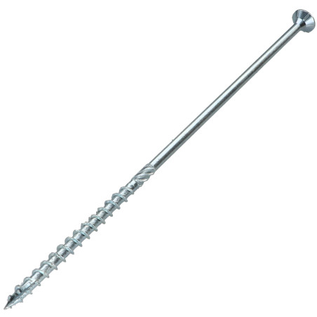 Parafuso de moldura TEKOR cabeça fresada dentado TORX T30 6X220 roscado sobre 100 cut ponto antifenda tipo 17 Aço