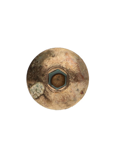 PARAFUSO cabeça de cogumelo M6X80 chave de 4 Aço latonado Freio roscado