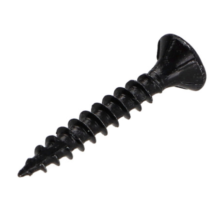 Parafuso de madeira aglomerado cabeça fresada TORX T20 4X30 rosca total Aço zinco preto