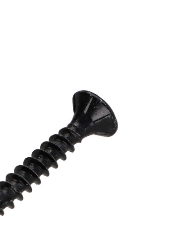 Parafuso de madeira aglomerado cabeça fresada TORX T20 4X30 rosca total Aço zinco preto