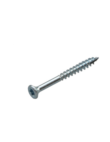 Parafusos de madeira e aglomerado TEKOR cabeça fresada dentado 4X50 roscado sobre 30 TORX T20 diâmetro da cabeça 7