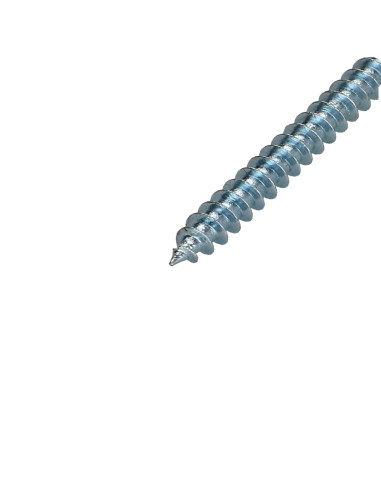 Parafuso de madeira aglomerado cabeça fresada Pozi 5X80 Aço zinco branco