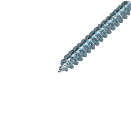 Parafuso de madeira aglomerado cabeça fresada Pozi 5X80 Aço zinco branco