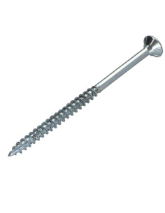 Parafusos de madeira e aglomerado TEKOR cabeça fresada dentado 4,5X70 roscado sobre 42 TORX T25 Aço zinco branco cut 2