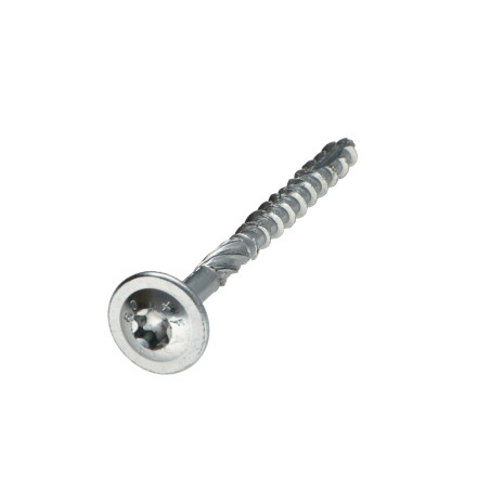 Parafusos de madeira e aglomerado TEKOR cabeça disco TORX T30 cut ponto antifenda tipo 17 6X90 rosca parcial Aço