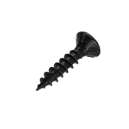 Parafusos de madeira e aglomerado TEKOR cabeça fresada dentado 4X20 TORX T20 Aço zinco preto rosca total cut ponto