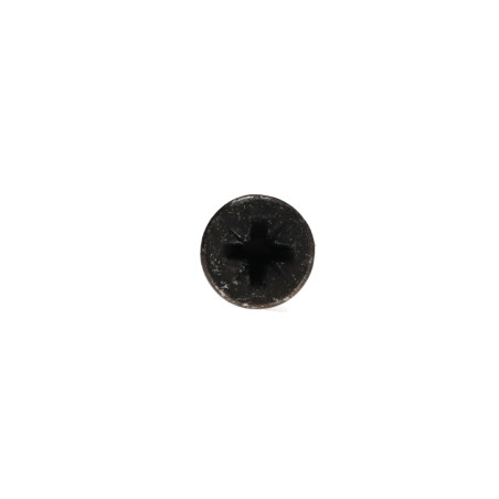 Parafuso de madeira aglomerado cabeça fresada Pozi PZ6 5X80 rosca parcial Aço zinco preto