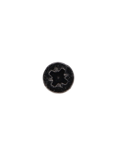 Parafuso de madeira aglomerado cabeça fresada Pozi PZ5 3X12 rosca total Aço zinco preto microparafusos