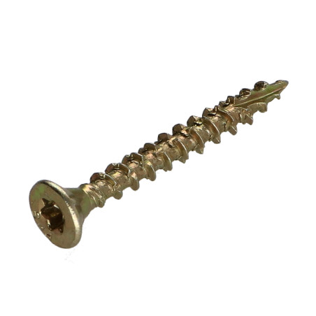 Parafusos de madeira e aglomerado TEKOR cabeça fresada dentado 4X45 roscado sobre 27 TORX T20 ZBCR3+ cut ponto