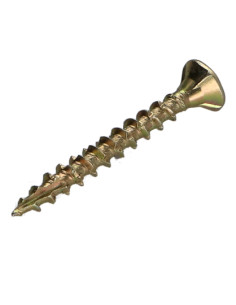 Parafusos de madeira e aglomerado TEKOR cabeça fresada dentado 4X45 roscado sobre 27 TORX T20 ZBCR3+ cut ponto 2