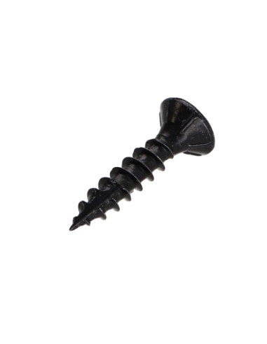 Parafuso de madeira aglomerado cabeça fresada TORX T20 4X25 rosca total Aço zinco preto