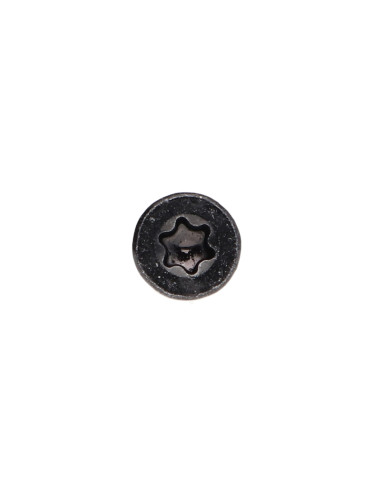 Parafuso de madeira aglomerado cabeça fresada TORX T20 4X25 rosca total Aço zinco preto