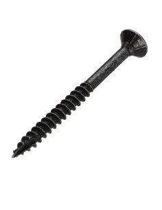 Parafusos de madeira e aglomerado TEKOR cabeça fresada dentado 6X70 roscado sobre 42 TORX T30 Aço zinco preto cut 2
