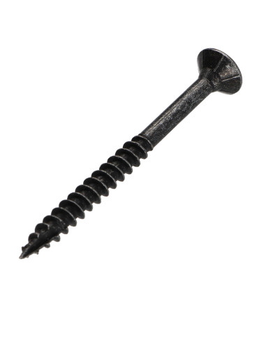 Parafusos de madeira e aglomerado TEKOR cabeça fresada dentado 6X70 roscado sobre 42 TORX T30 Aço zinco preto cut