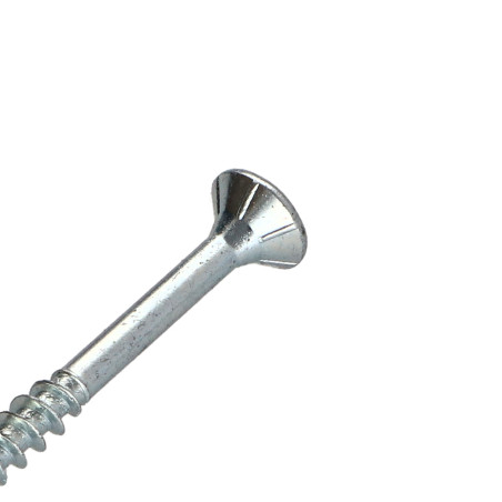 Parafusos de madeira e aglomerado TEKOR cabeça fresada dentado Pozi PZ6 5X60 roscado sobre 40 cut ponto antifenda