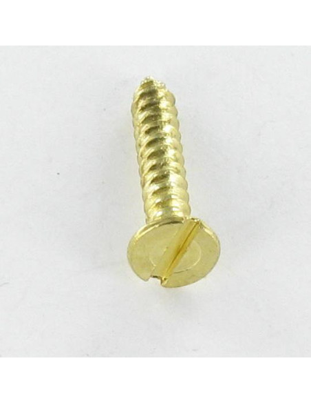 Parafuso de chapa cabeça fresada sulcada 2,9X16 Aço latonado