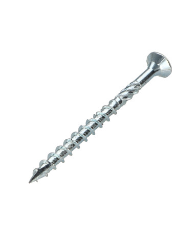 Parafuso de moldura TEKOR cabeça fresada dentado TORX T30 6X80 roscado sobre 50 cut ponto antifenda tipo 17 Aço