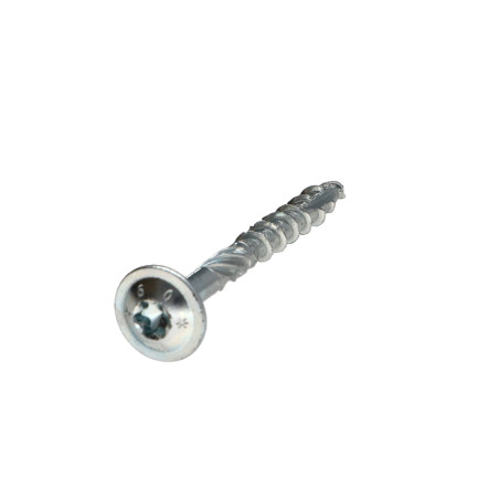 Parafusos de madeira e aglomerado TEKOR cabeça disco TORX T30 cut ponto antifenda tipo 17 6X60 rosca parcial Aço