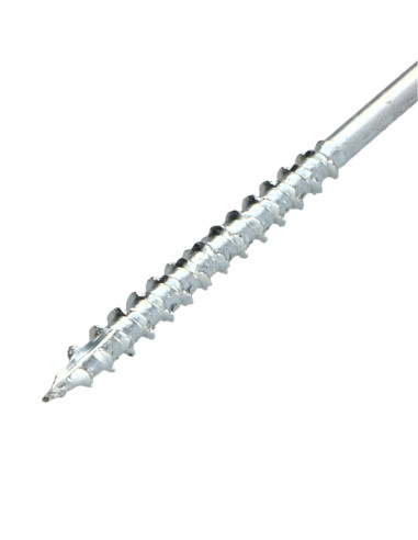 Parafuso de madeira aglomerado cabeça fresada TORX T25 4,5X60 roscado sobre 36 Aço zinco branco