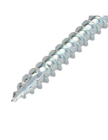 Parafusos de madeira e aglomerado TEKOR cabeça fresada dentado 4X35 TORX T20 Aço zinco branco rosca total cut ponto