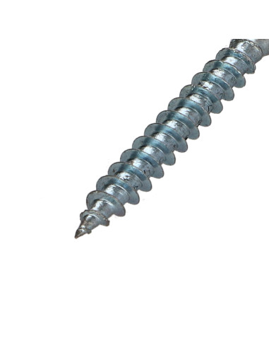 Parafuso de madeira aglomerado cabeça fresada Pozi PZ6 4,5X35 rosca total Aço zinco branco RAL9004 preto segurança