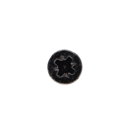 Parafuso de madeira aglomerado cabeça fresada Pozi PZ6 4X20 rosca total Aço zinco preto