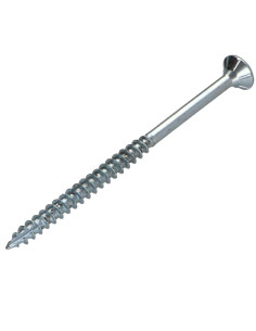 Parafusos de madeira e aglomerado TEKOR cabeça fresada dentado 6X60 roscado sobre 36 TORX T30 Aço zinco branco cut 2