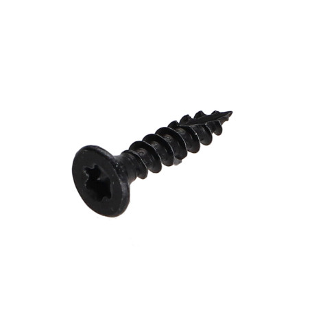 Parafuso de madeira aglomerado cabeça fresada TORX T15 3,5 x 20 rosca total Aço zinco preto
