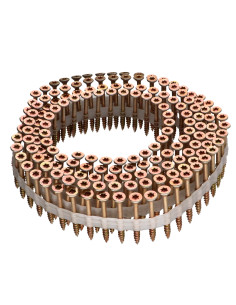 Vendido em rolos de 160 Parafusos de madeira e aglomerado TEKOR cabeça fresada dentado 4X40 roscado sobre 22 TORX T20