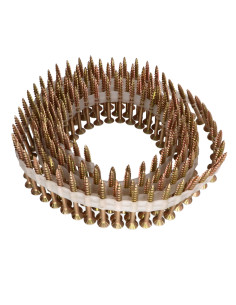 Vendido em rolos de 160 Parafusos de madeira e aglomerado TEKOR cabeça fresada dentado 4X40 roscado sobre 22 TORX T20 2