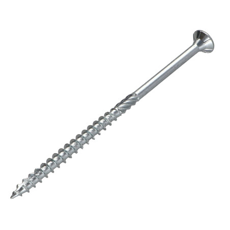 Parafusos de madeira e aglomerado TEKOR cabeça fresada dentado 5X100 roscado sobre 60 TORX T25 Aço zinco branco cut