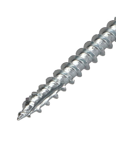 Parafusos de madeira e aglomerado TEKOR cabeça fresada dentado 5X100 roscado sobre 60 TORX T25 Aço zinco branco cut