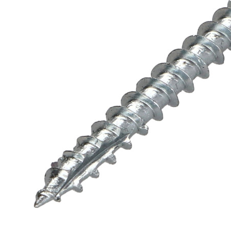 Parafusos de madeira e aglomerado TEKOR cabeça fresada dentado 5X100 roscado sobre 60 TORX T25 Aço zinco branco cut