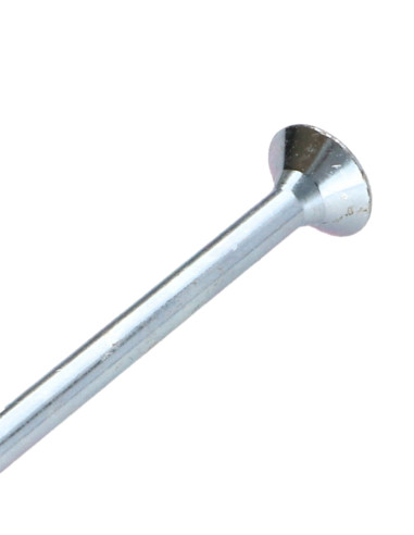 Parafuso de madeira aglomerado cabeça fresada Pozi PZ7 6X160 rosca parcial Aço zinco branco
