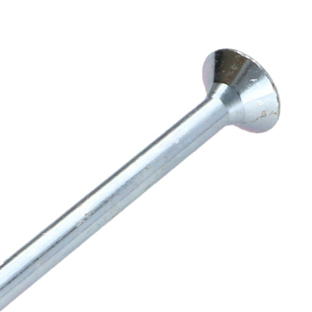 Parafuso de madeira aglomerado cabeça fresada Pozi PZ7 6X160 rosca parcial Aço zinco branco