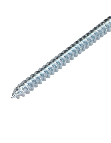 Parafuso de madeira aglomerado cabeça fresada Pozi PZ7 6X160 rosca parcial Aço zinco branco