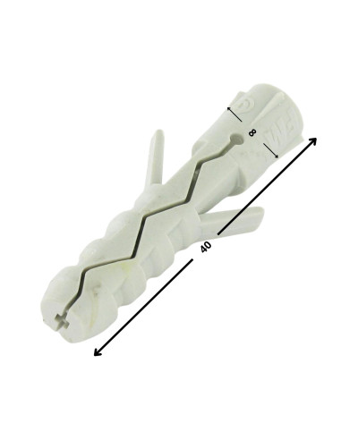 Bucha Nylon 8X40 sem gola - Parafuso Express