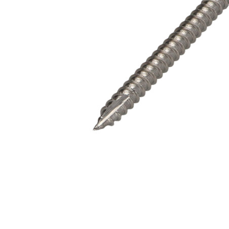 Parafuso de madeira aglomerado cabeça fresada Pozi PZ6 5X50 rosca parcial Aço zinco branco GLEITMO 627