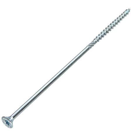 Parafuso de moldura TEKOR cabeça fresada dentado TORX T30 6X260 roscado sobre 100 cut ponto antifenda tipo 17 Aço