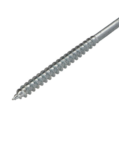 Parafuso de madeira aglomerado cabeça fresada Pozi PZ7 6X100 rosca parcial Aço zinco branco
