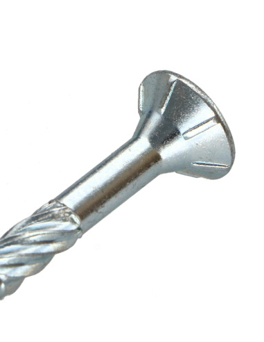 Parafuso de moldura TEKOR cabeça fresada dentado TORX T25 5X70 roscado sobre 37 cut ponto antifenda tipo 17 Aço