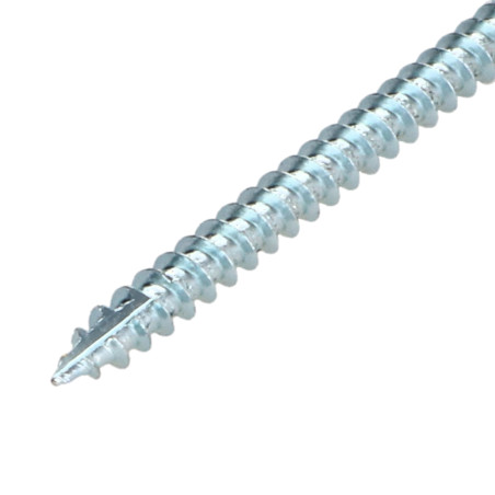 Parafusos de madeira e aglomerado TEKOR cabeça fresada dentado 6X160 roscado sobre 70 TORX T30 Aço zinco branco cut