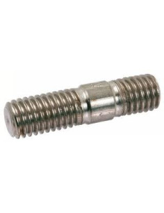 Bucha metálica M6X215 roscado sobre 40/20 Aço zinco branco