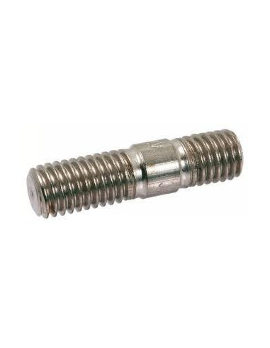 Bucha metálica M6X215 roscado sobre 40/20 Aço zinco branco
