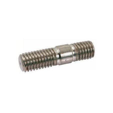 Bucha metálica M6X215 roscado sobre 40/20 Aço zinco branco